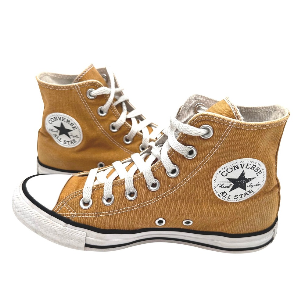 Converse Chuck Taylor All Star High Top Mustard Yellow Sneakers Women 7/Men 5